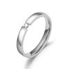 TikTok Live Selling Internet Celebrando Moda Anillo de Acero de Titanio Estilo Simple para Mujer Anillo de Pareja Joyería de Acero Inoxidable Generación