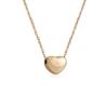 Collar de acero inoxidable liso Dongdaemun Love de Corea del Sur, collar de acero de titanio y oro rosa, cadena de clavícula para mujer, collar versátil