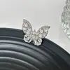 Exclusivos Presilhas de Orelha Borboleta com Diamantes Inteiros, Toque de Luxo Leve e de Alta Qualidade, Presilhas para Cartilagem da Orelha Sem Furo, Design Único e de Nicho, Brincos de Fada