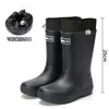 Botas de Lluvia de Moda, Nuevos Zapatos Acuáticos para Mujer de Media Caña, Ligeros Impermeables Antideslizantes Botas para Senderismo, Camping, Vadeo, Zapatos de Goma, Zapatos de Lluvia para Mujer