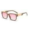 Gafas de Comercio Exterior Nuevo Modelo de Moda Europeo y Americano Pasarela Cuadradas Gafas de Sol de Marco Grande Gafas de Sol de Alta Gama para Hombre