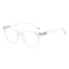 Gafas de montura negra lujosas y de alta gama, anti luz azul, ultraligeras, un potenciador de belleza natural, hace que el rostro parezca más pequeño, unisex, montura para gafas sin graduación