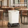 Carro de Basura para Cocina Comercial con Ruedas para Restaurantes, Cubo de Basura Grande de 60 Litros, Carro para Recolección de Alimentos