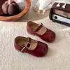 Zapatos Pequeños de Cuero para Niñas 2026 Primavera y Otoño Nuevos Estilo Coreano Mocasines de Suela Suave para Niñas Zapatos Bajos de Princesa para Usar con Faldas