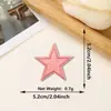 Parche Bordado de Estrella de Cinco Puntas con Purpurina de Nuevo Estilo, Accesorios de Ropa y Equipaje de Venta Caliente Transfronteriza, Parche Decorativo Termoadhesivo
