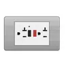 Interruptor Doméstico Empotrado GFCI Transfronterizo Venta Directa del Fabricante Tipo Oculto Panel 118 Enchufe de Protección contra Fugas 20A