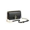 Cadena Estilo Francés 2026 Nuevo Modelo Exquisito Bolso tipo Baguette para Debajo del Brazo Bolso de Hombro Cruzado de Gama Alta Diseño de Nicho Bolso de Cuero Genuino para Mujer