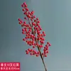 Flores Artificiales Doradas, Arreglo Floral de Cubeta de Bendición de Año Nuevo, Material Floral para Salón de Bodas de Eucalipto y Frutos de Acebo, Adornos Chinos