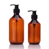 Desconto de fábrica garrafa plástica redonda para animais de estimação 250ml com cabeça de loção garrafa para animais de estimação