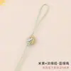 Nudo mandala cuerda hilo de jade tejido nudo chino mini bolsa para teléfono móvil colgante semiterminado accesorios de joyería antigua