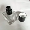 Venta Directa de Fábrica Nueva Botella Cuadrada de Vidrio Botella para Líquido de Base Esencia Esencia Material de Empaque Cosmético Se Puede Personalizar con Logo