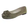 Novos Sapatos de Lã Quadrados Pretos 2025 para Mulheres, Sapatos Baixos, Sapatos Baixos com Laço, Sapatos Rasos de Camurça Tamanho Grande para Mulheres 4143