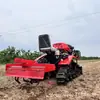 Motocultivador de Esteiras de 25 Cavalos para Agricultura de Terra Seca, Capina, Sulcamento e Formação de Camalhões, Gerenciamento Multifuncional de Jardim