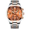 Ontheedge Ruizhi Source RZY028 Comércio Exterior Masculino Pulseira de Aço Negócios Relógio de Pulso com Pulseira de Quartzo