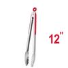Pinza para alimentos de acero inoxidable de Amazon, de 9 y 12 pulgadas, para barbacoa al aire libre, carne, pan, filetes, herramienta para hornear alimentos.