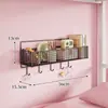 Estantes de pared para habitaciones de residencia estudiantil, cestas colgantes de noche, artículos útiles para residencias de estudiantes, estanterías de pared y artículos esenciales para la litera superior