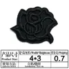 Ya bordado nuevo autoadhesivo negro bordado insignia tela pegatinas ropa chaqueta acolchada mochila agujero personalidad reparación subsidio decoración