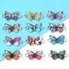 Acessórios de Joias Populares DIY Borboleta Estampada Pingente Duplo Acessórios Componentes de Joias Fecho de Elo para Pulseira W566