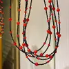 Colar Gargantilha Personalizado de Cristal Artificial Pérola Carnelian Natural