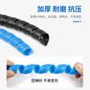 Manguito protector de tubo espiral, tubo de aceite hidráulico, tubo de agua a alta presión, manguito de bobinado, cable de plástico de color, funda de cable, manguera