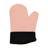 Guantes Aislantes de Calor de Silicona Amazon Transfronterizos, Guantes Antiescaldaduras Específicos para Horno y Microondas, Estilo Corto con Forro de Algodón, Guantes para Hornear