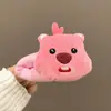 Pasador de Pelo de Oso Esponjoso Pasador Grande de Pico de Pato de Una Palabra Sin Costuras Tocado Flequillo Lateral Pasador para Cabello Roto