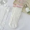 Calcetines a Media Pantorrilla para Mujer, Estilo Japonés, Calcetines Holgados de Algodón para Primavera y Verano, Borde con Volantes de Doble Capa, Diseño de Pastel de Doble Capa, Absorbentes del Sudor, Transpirables, Calcetines para Estudiantes