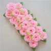 Fileira de Flores de Rosa Simulada Fileira de Flores para Casamento Flor para Arco Fileira de Flores de Jardim de Quatro Cantos Flor para Caminho de Casamento Suporte de Flores Flor Rosa de Jardim Feliz