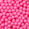 Cuentas Redondas Acrílicas de Color Sólido de 6-16 mm Material para Manualidades DIY de Niños Cuentas de Color Caramelo Cuentas Dispersas Venta al por Mayor
