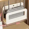 Estante para router, estante de almacenamiento WiFi montado en la pared, estante de almacenamiento extensible sin perforaciones para decodificador de TV montado en la pared