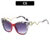 Moda Europea y Americana Montura Grande Fiesta Hip-Hop Diseño de Serpiente Gafas de Sol Personalizadas Protección Solar para Exteriores Vacaciones Gafas de Sol Transfronterizas