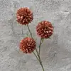 Flor Artificial Melaleuca Atacado Cor Café Cor Caramelo Decoração de Cena de Celebração de Casamento Arte Floral Cor de Outono Flor Falsa Flor Biomórfica