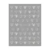 Redanco Nuevo Avión 3D Popular Pegatinas para Uñas Caricatura Corazón Pintado a Mano Lindas Pegatinas para Uñas Dh-909