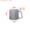 Taza de Vidrio con Asa para el Hogar, Taza para Bebidas de Jugo, Taza de Cerveza, Taza de Té para la Oficina, Vaso de Agua de Alto Valor