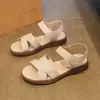 Nuevas sandalias casuales versátiles para uso diario para mujer con una tira y cierre de velcro, zapatos de moda trendy para mujer con suelas suaves cómodas y tallas grandes