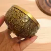 Adorno Metálico de Cuenco de Cobre Estilo Antiguo, Colección de Cobre, Cuenco Dorado Antiguo, Cuenco Floral Finamente Tallado, Cuenco de Fortuna de Aleación, Adorno Atractor de Riqueza