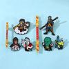 Mythos Negro Wukong Broche Periférico Dibujo Animado Hombre del Destino Palo con Banda Dorada Rey Mono Rey Mono Insignia de Insignia de Aleación Pintada