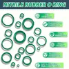 Bestseller transfronterizo de Amazon/TEMU 595 PIEZAS Kit de reparación de juntas tóricas juego de reparación de emergencia para aire acondicionado de coche verde