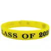 Turma de 2026 Professor Aluno Masculino e Feminino Festa Cerimônia no Campus Temporada de Formatura Pulseira de Silicone Estilo Simples Europeu e Americano