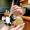 Dijes Dorados para Teléfono, Colgantes para Bolsos, Cinnamoroll, Shin-Chan, Llaveros de Dibujos Animados Usagi de Oro Puro, Colgantes Pequeños al por Mayor
