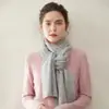 Bufanda 100% cachemir puro, suave, amigable con la piel, ligera, simple, versátil, cálida y proporciona protección contra el frío; una bufanda de longitud media