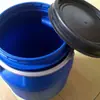 Cubo de Plástico de 30L Cubo de Tapa Abierta de 30kg Cubo con Aro de Hierro de 30kg Cubo Químico de 30L Resistente a Ácidos y Álcalis Gran Capacidad