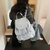 Mochila de Lona para Mujer, Gran Capacidad, Estilo Coreano Casual, Bolsa Escolar para Estudiantes, Mochila Versátil para Senderismo al Aire Libre, Mochila de Viaje