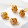 Esmalte Dorado Antiguo Conservador del Color Cuentas de Oración de los Cinco Sutras Pulsera DIY Collar Accesorios de Joyería Cuentas Espaciadoras