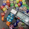 Acessórios de Dados com Contas de Vidro Inlay Artesanato DIY Acessórios Contas Budistas Pulseira de Fio Colar Cores