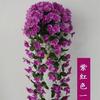 Flor Violeta Simulada Hortênsia Flor Falsa Parede Varanda Planta Aranha Flor Simulada Vinha Flor Decorativa Hortênsia Simulada Pendente de Parede
