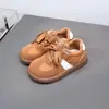 Zapatillas Cortas de Peluche para Niñas Otoño e Invierno 2025 Zapatos Casuales para Niños Entrenamiento Moral Estudiante 3924