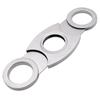 Tijeras para puros de acero inoxidable, venta al por mayor de fábrica, tijeras para puros de doble filo, prácticas tijeras para puros.