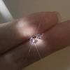S999 plata pura arete para hueso de la oreja para mujer simple pequeño exquisito colorido pequeño diamante perforación de la oreja combinable de alta gama aretes ins