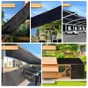 Malla Sombreo Negra Engrosada y Encriptada para Patio y Azotea, Malla de Protección Solar para Flores, Malla de Privacidad para Techo y Balcón